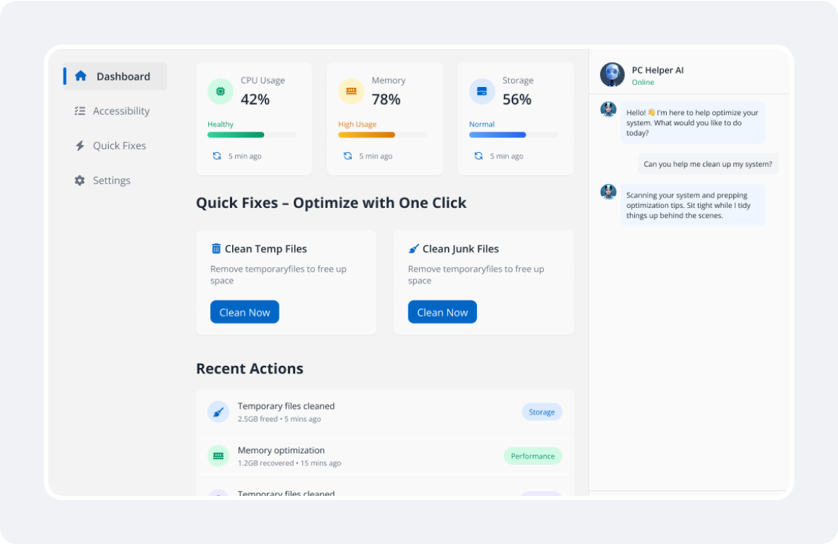 Natural Language Chat interface